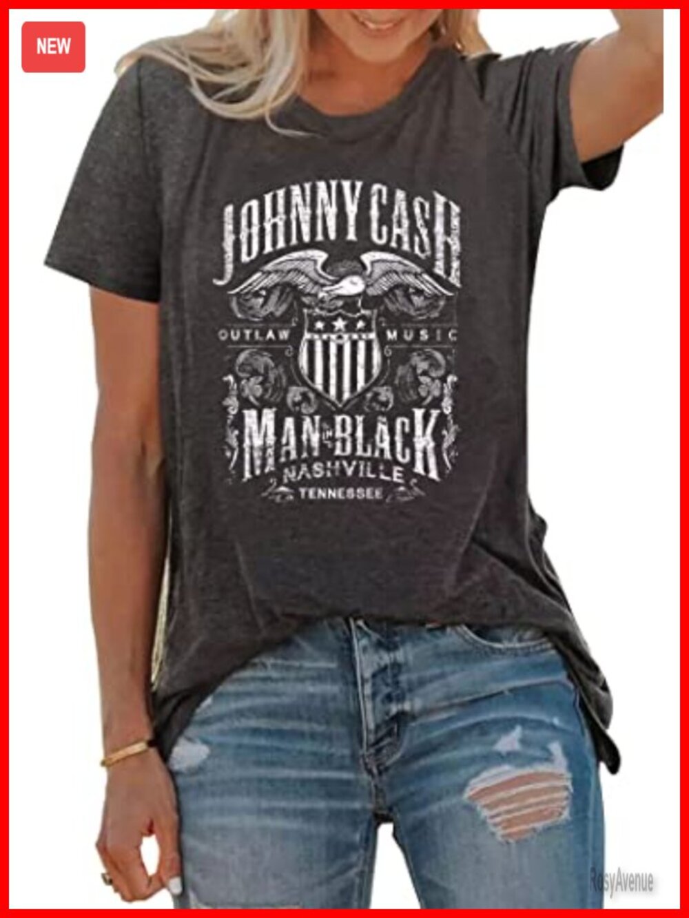 Country Music Vintage Nashville TN Graphic Tee Women's Short Sleeve